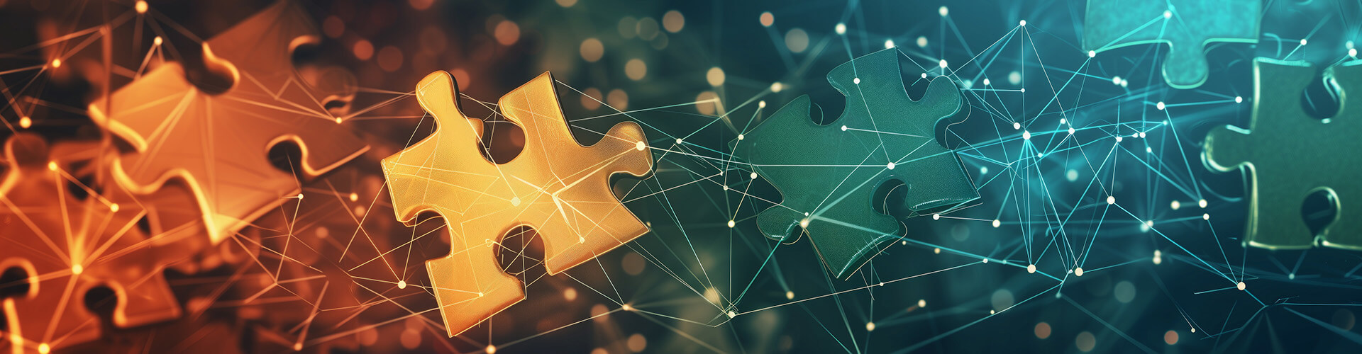 Slider der Partner Seite auf rolf-weigel.de mit vernetzten Puzzle teilen